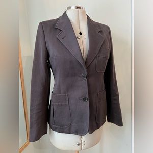 Dries Van Noten Brown Cotton Blazer - Sz 4
